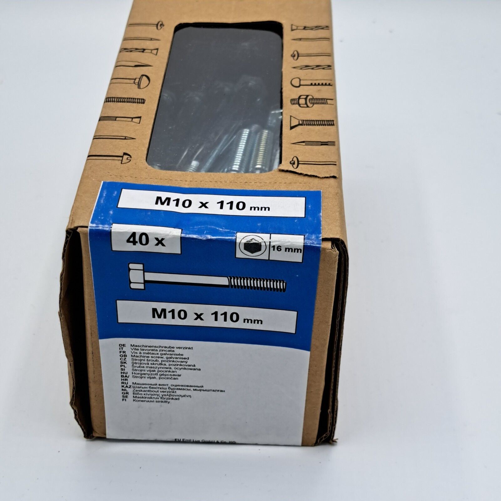 Schlossschrauben verzinkt, Schrauben, Große Auswahl, Hochwertig